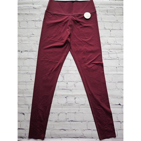 Victoria’s Secret PINK Ultimate High Waist Leggings Burgundy Size S NWT - Picture 1 of 8